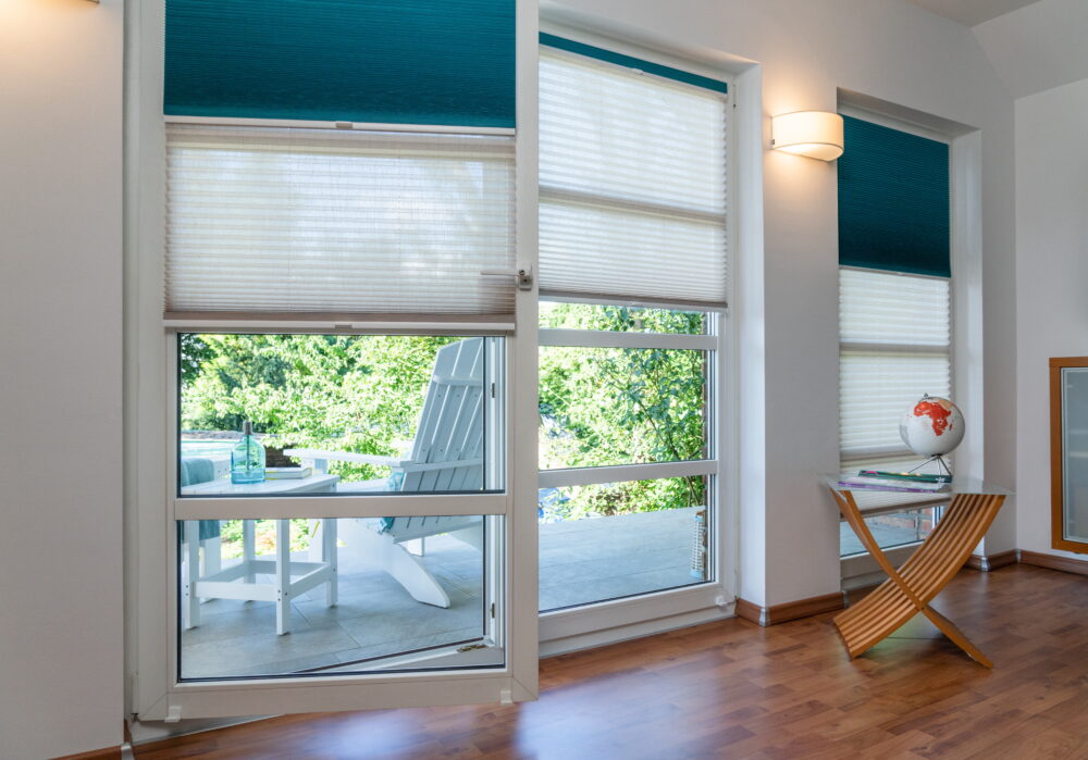 Cosiflor® Doppelplissee für Tag und Nacht auf Maß | bis zu 220cm Höhe und 150cm Breite möglich